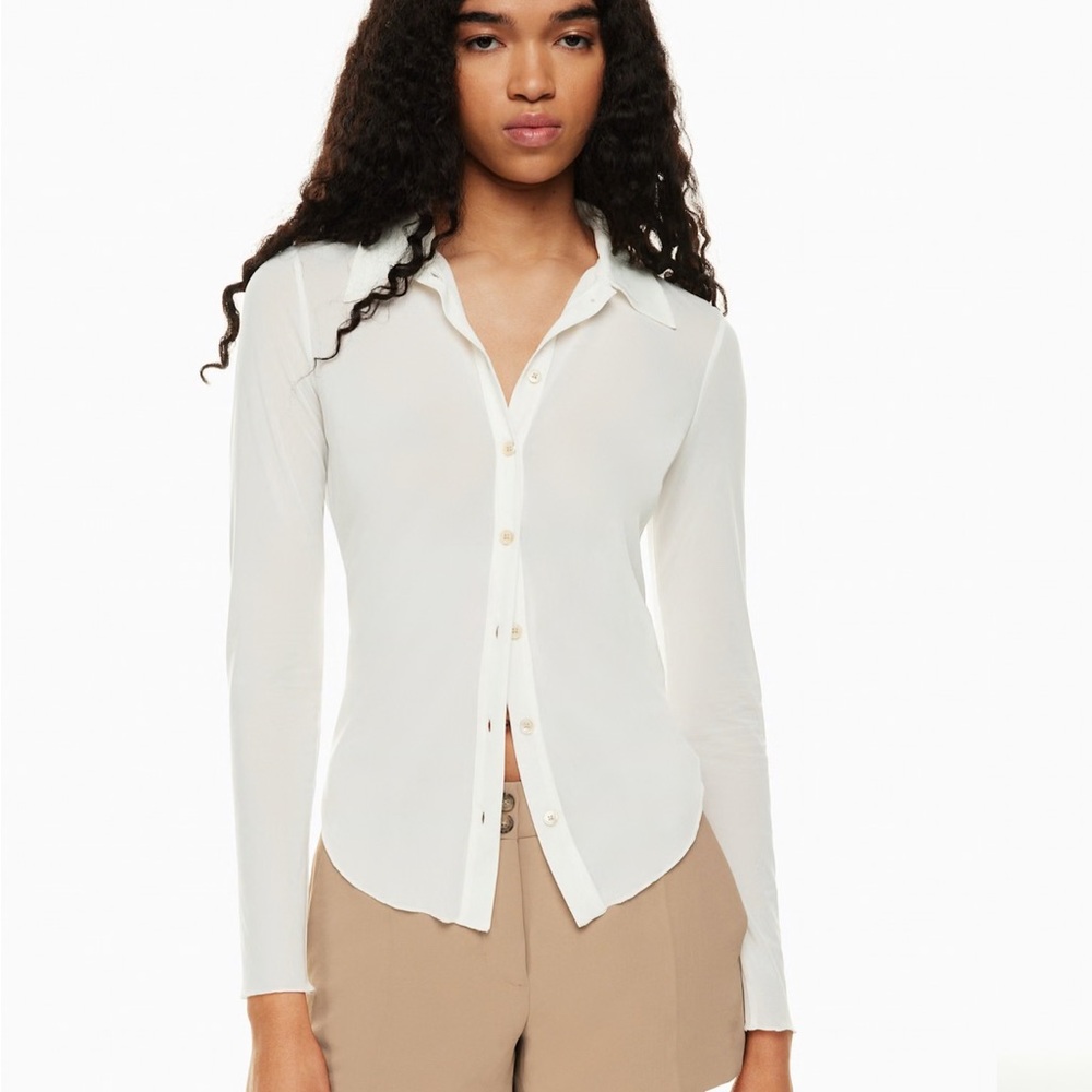 Aritzia Wilfred Pose Longsleeve Button-Down Shirt